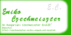 eniko czechmeiszter business card